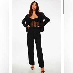 Dynamite Ellie pleated wide leg pant